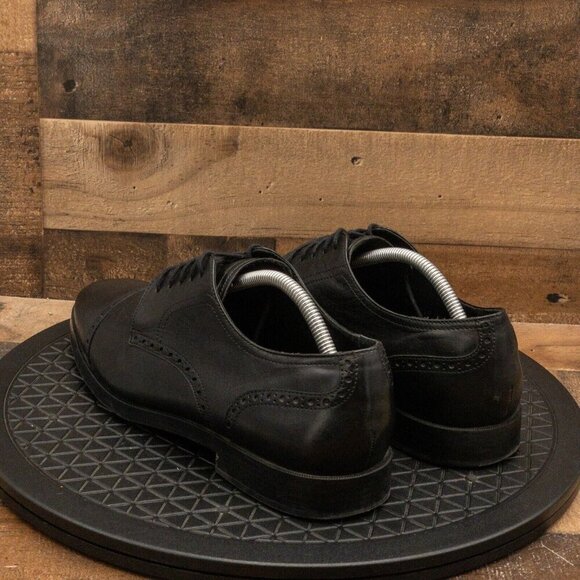 COLE HAAN GRAND OS MENS DRESS SHOES BLACK LEATHER CAP TOE OXFORDS SIZE 11M - Picture 6 of 9